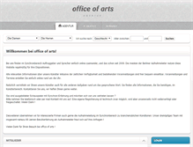 Tablet Screenshot of officeofarts.de